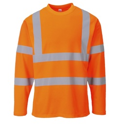 Portwest S278 High Visibility Long Sleeved T Shirt Orange