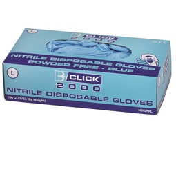 Beeswift Nitrile Powder Free Glove Blue (Box 100)