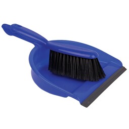 Professional Soft Dustpan & Brush Set Blue
