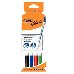BIC Velleda 1721 Whiteboard Markers Assorted Colours (Pack 4)